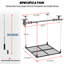 Élévateur de rangement pour garage robuste 4 x 4 pi avec manivelle manuelle et capacité de 400 lb