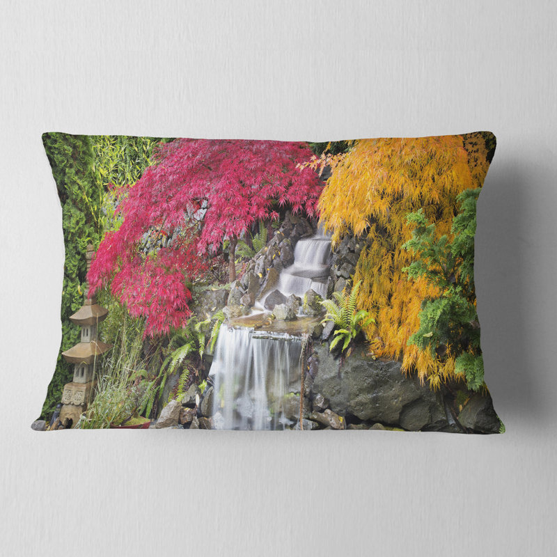 Coussin Floral, Rectangle, 12 po x 20 po