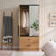  Armoire 71 po avec 2 tiroirs et miroir