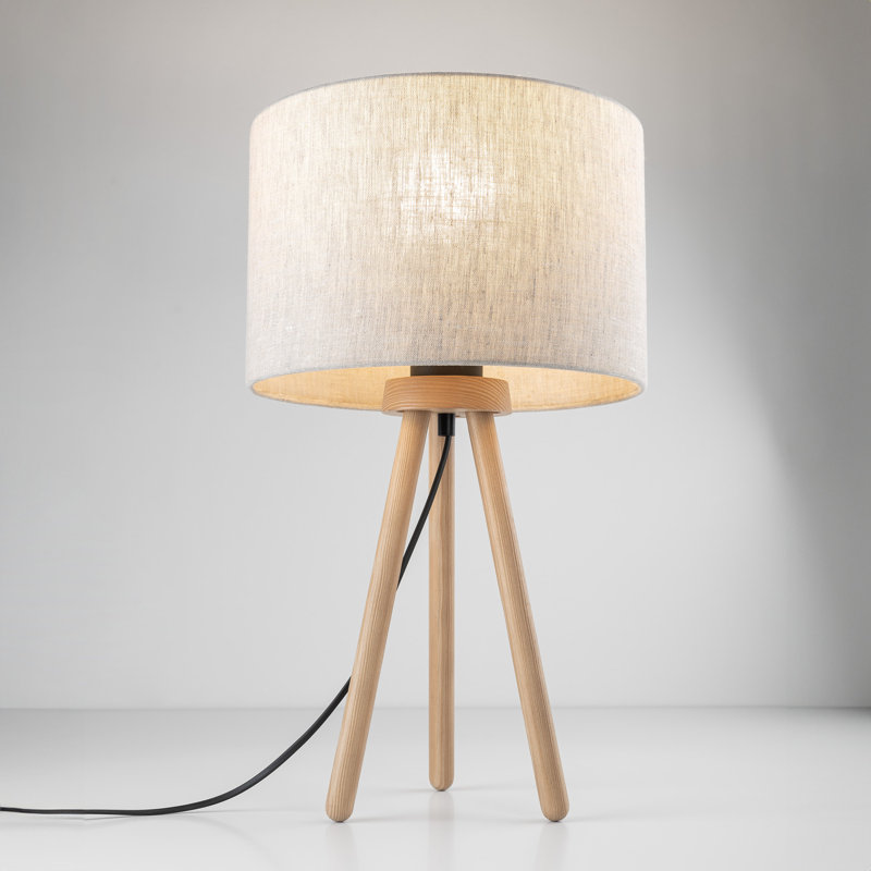 Lampe de chevet beige Kerwin