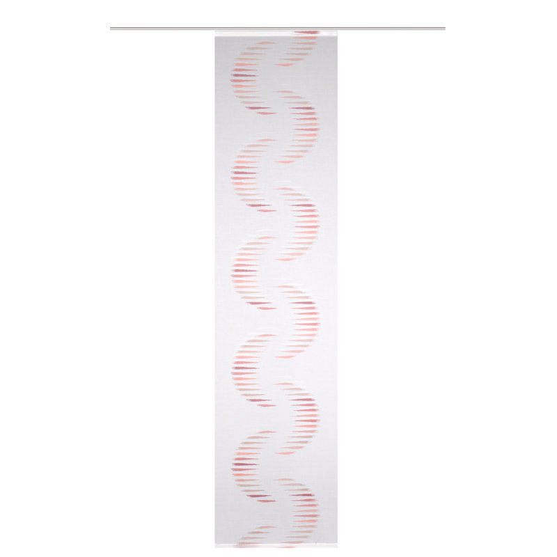 Alsiha Track Insert Sheer Sliding Panel, Red, 60 W x 145 D cm