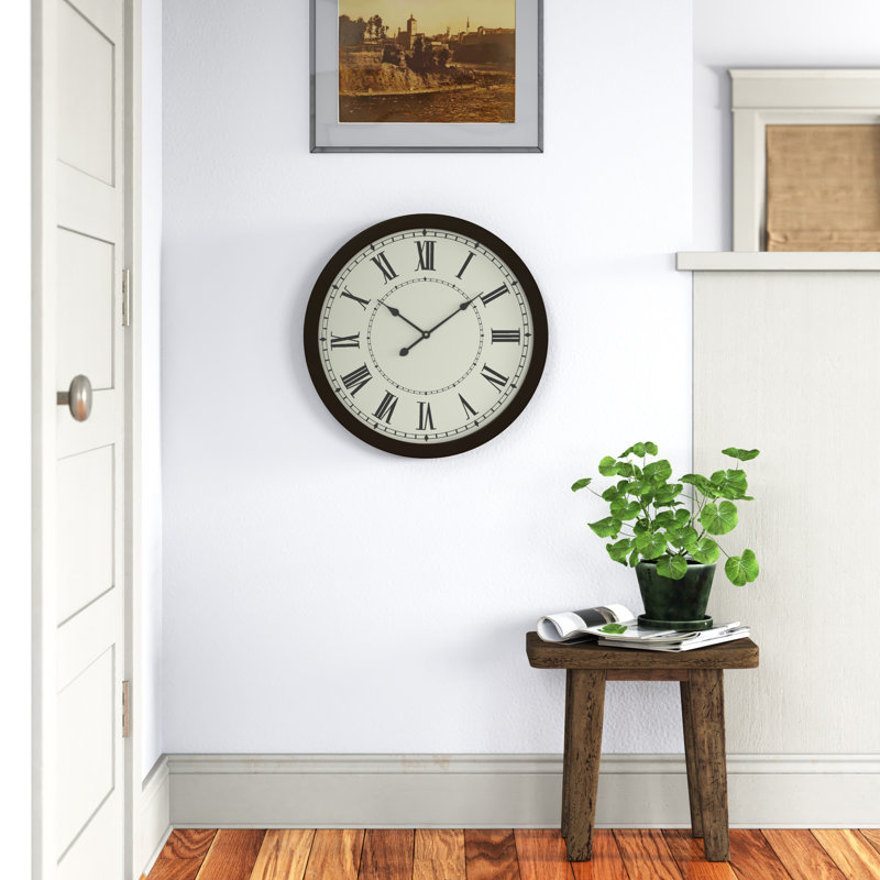 Horloge murale Abdinasir, H 30 po x l 30 po x P 3 po