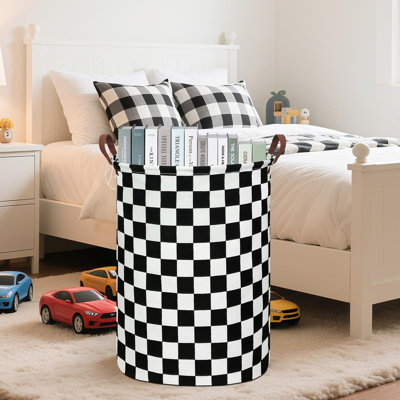 Laundry Basket Canvas Fabric Collapsible Organizer Basket