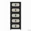 Armoire de rangement pliante en plastique 5 niveaux avec porte magnétique et roulettes-121063283