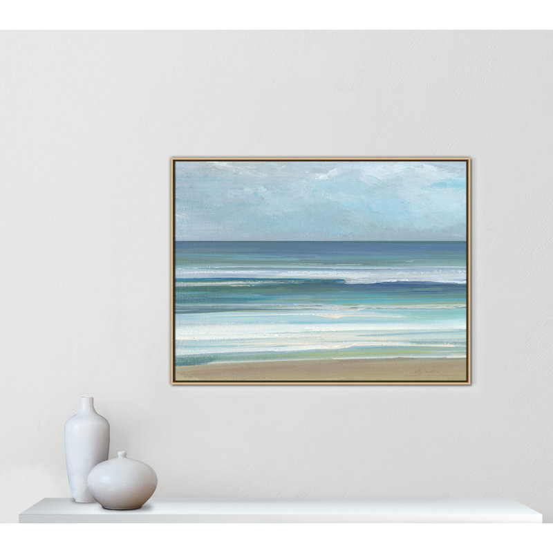 «Gentle Waves I» par Sally Swatland, Naturel, H 37,5 po x l 49,5 po