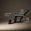 Hint Single-Handle Deck-Mount Bath Faucet With Handshower-1321653490