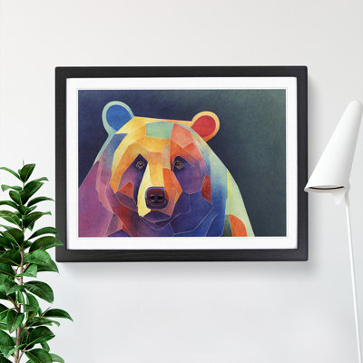 Bear In Watercolour Framed Print