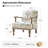 Amilio 27.75" W Farmhouse Floral Armchair-345598917