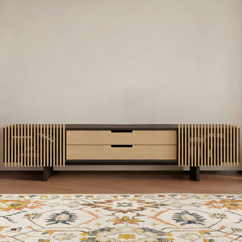Meuble télé Modern Burlywood, H 31,5 po x L 78,74 po x l 15,75 po