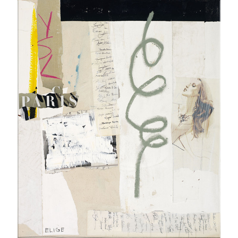 Ernest Fashion 5 by Elige - Wrapped Canvas Mixed Media Artwork