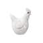 Statue décorative de poulet pour décoration intérieure - objet décoratif tacheté traditionnel pour la décoration de table ou de salon - 5 po, blanc-1894317064