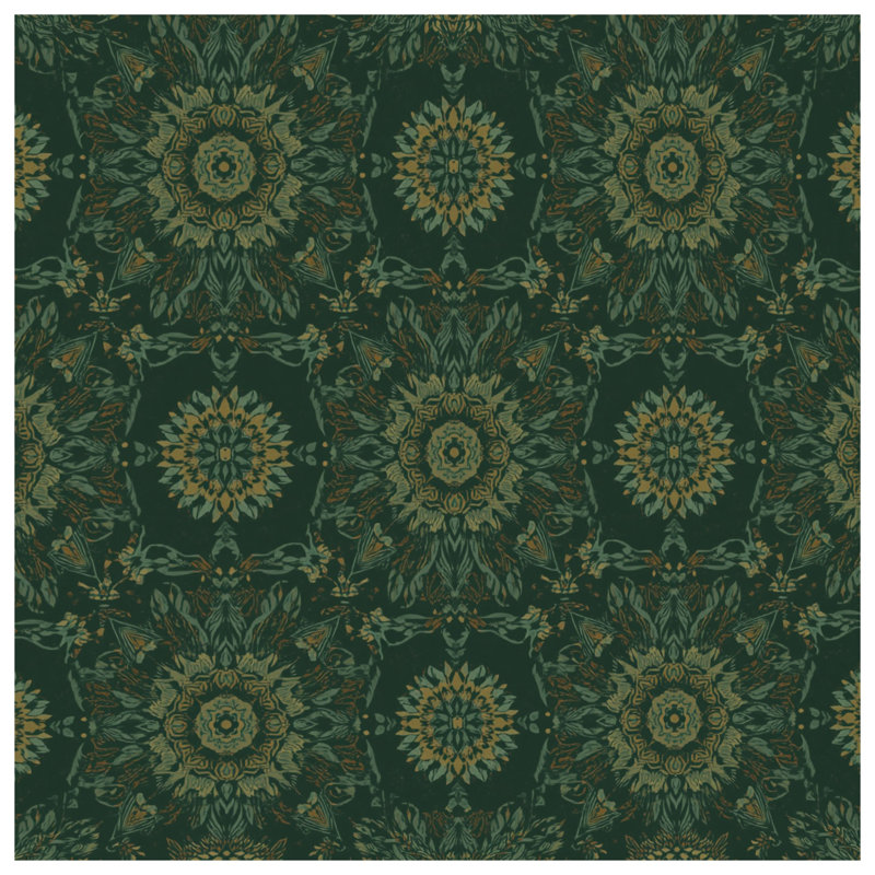 Floral Mandala Pattern Blankets, 50in W x 60in H