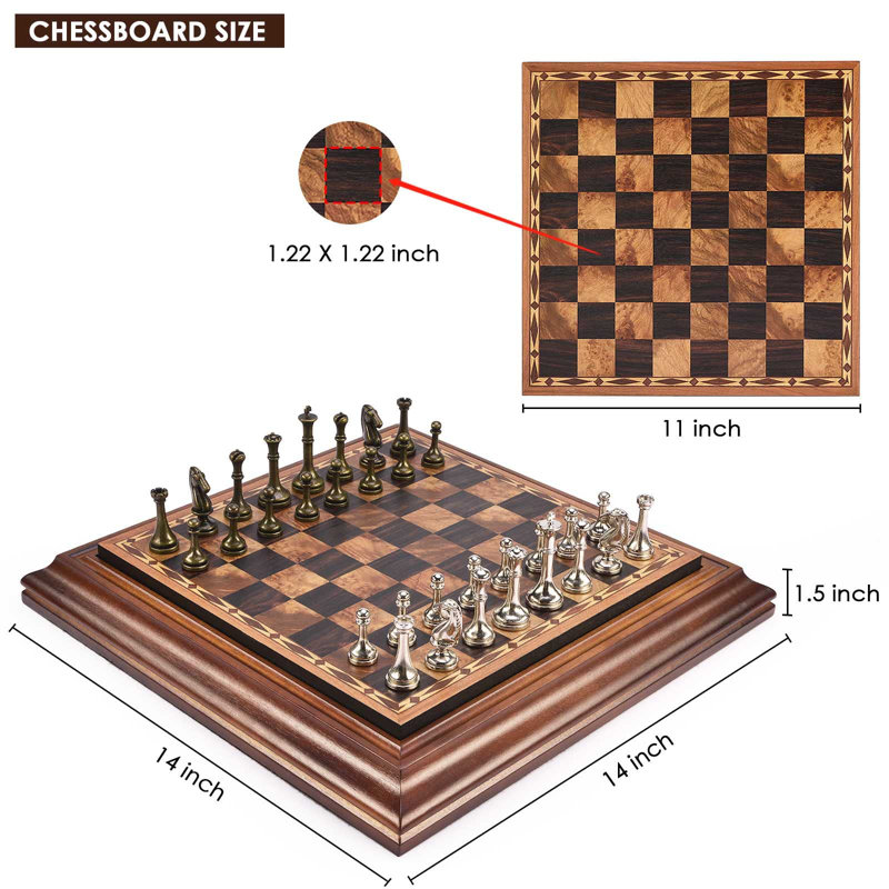 Bisiot 14'' L Manufactured Wood Game Set