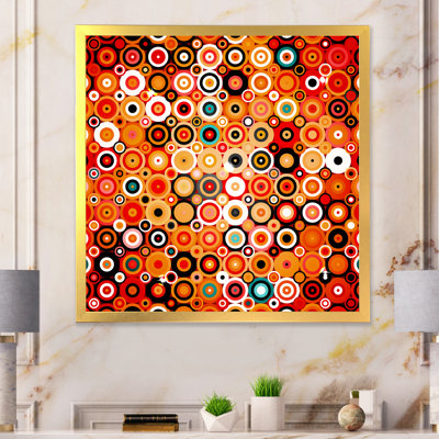 " Disco Style Pattern With Dots "