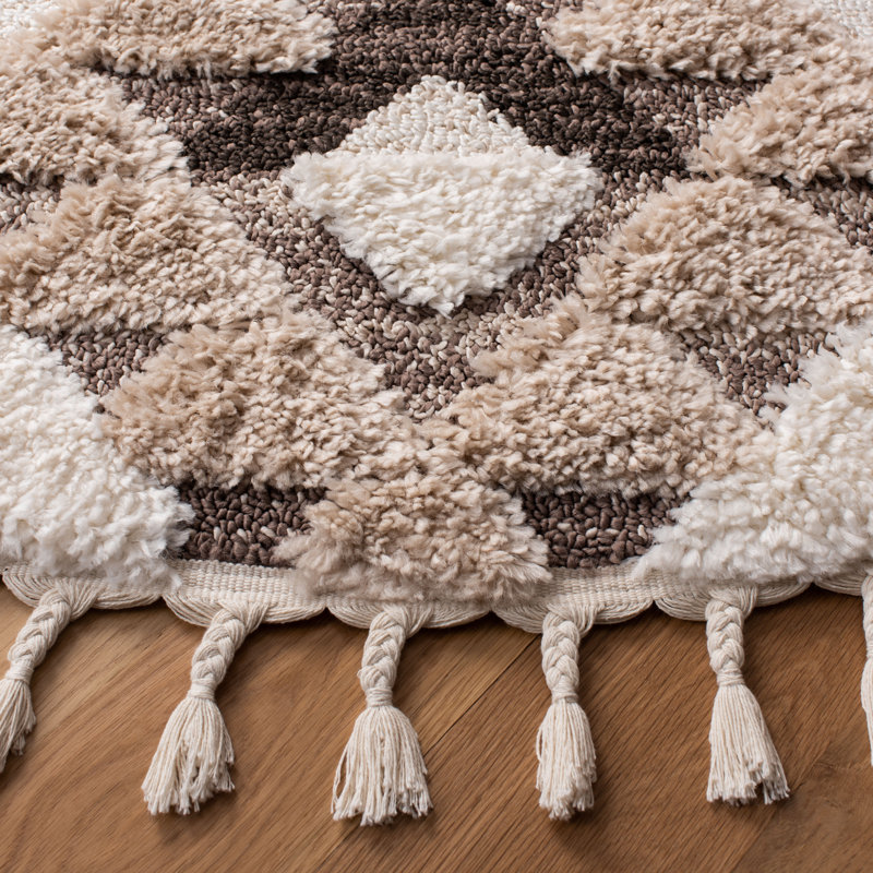 Mignon Moroccan Area Rug, Round 201 cm