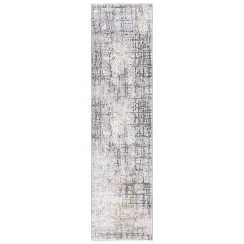 Milstein 500 Performance Abstract Rug, Runner 2' x 8'