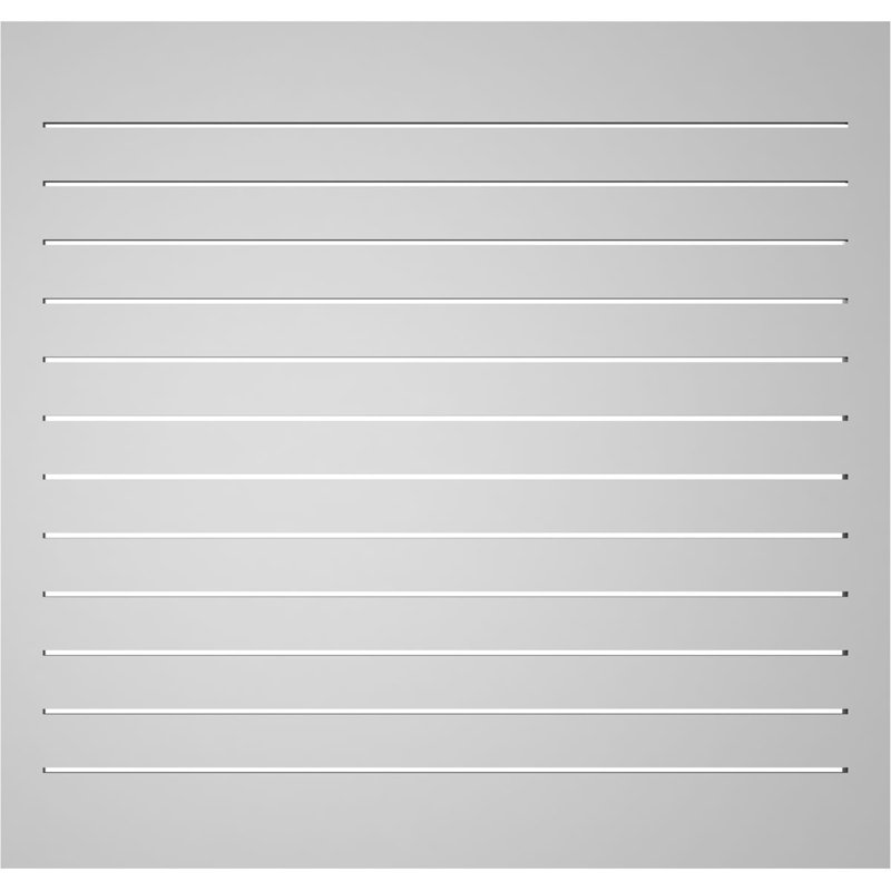 Évent à pignon fonctionnel en uréthane rectangulaire à fixation en surface, brun clair apprêté, H 40 po x l 42 po x P 2 po
