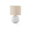 Lighting, 16 po, lampe de table, abat-jour crème, céramique crème, contemporain-916306439