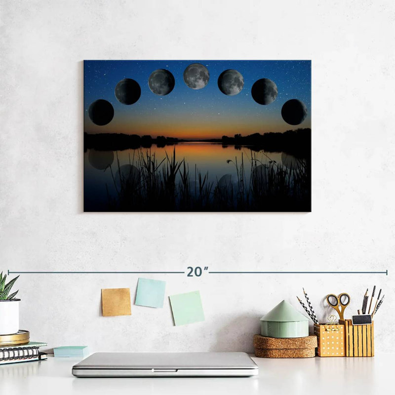 Oberle Lunar Phase Sequence, 8" H x 12" W