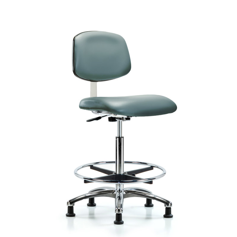 Pawsner Vinyl Task Chair, Storm, Glides