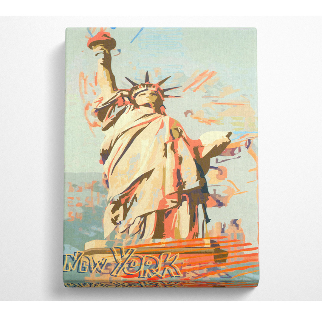 New York Statue Kunst - Druck