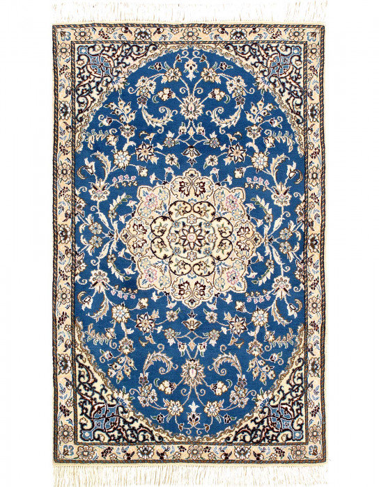 Tapis unique en laine et soie 4 pi 8 po x 2 pi 11 po Idalina
