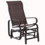 Fauteuil berçant d'extérieur confortable avec balancement doux, design léger pour se détendre sur la terrasse ou dans le jardin, brun-174525910