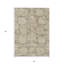 Tapis d'intérieur lavable floral extérieur brun clair 5 pi x 8 pi