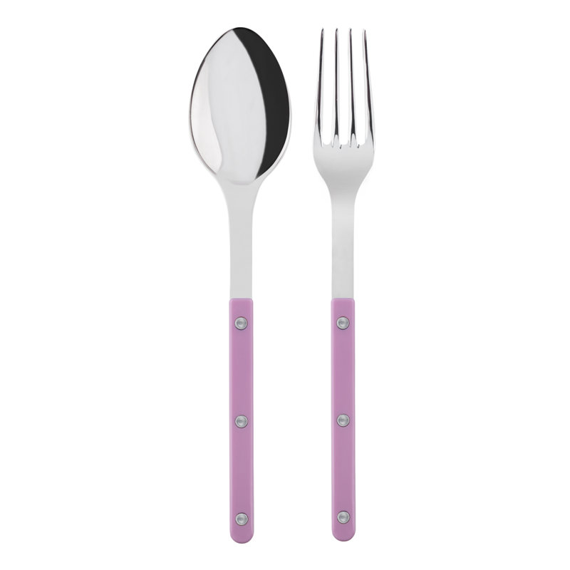 Bistrot Solid 2 - Piece Flatware Set, Pink