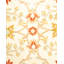 Tapis rouge / ivoire / brun clair noué à la main Vencel Mogul 4 pi 2 po x 6 pi 1 po