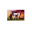 «Brown Vibrant Horses Fairytale», art mural coloré sur toile 18 po x 12 po