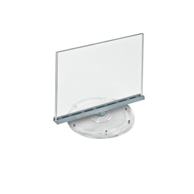 Two Sided Revolving Acrylic Sign Holder: 11"W x 8.5"H, 2-Pack