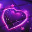 Ensemble d'édredon 2 pièces mauve à motif de cœur simple, ensemble de literie Neon Love & Star, édredon en microfibre légère ultra douce, ensemble de lit Galaxy romantique avec 1 taie d'oreiller pour toutes les saisons-128722861