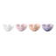 Le Creuset Mini Stoneware Heart Pinch Bowl, Set Of 4 3.1 Qt. Multicolor