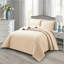 Bedspread Diamond Check Embossed Set with Pillow Shams, Textured All-Season Comfort, Single, Double, King & Super King-116481308-116481309