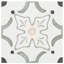 Carreau de porcelaine mat 8,77 po x 8,77 po Plumeria-482809781