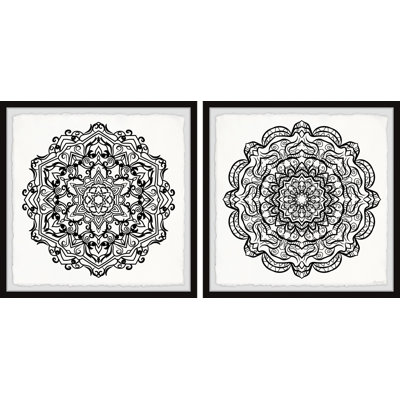Symbolical Content 2 Piece Single Picture Frame Painting
