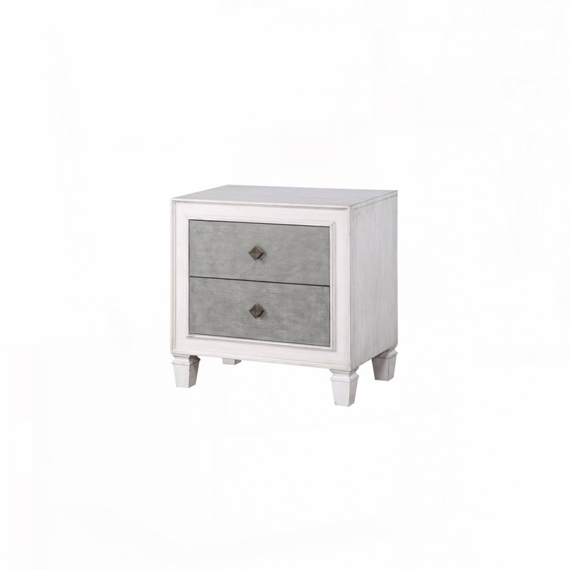 Table de chevet blanche