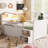 Low Loft Bed with LED Lights-1199258536