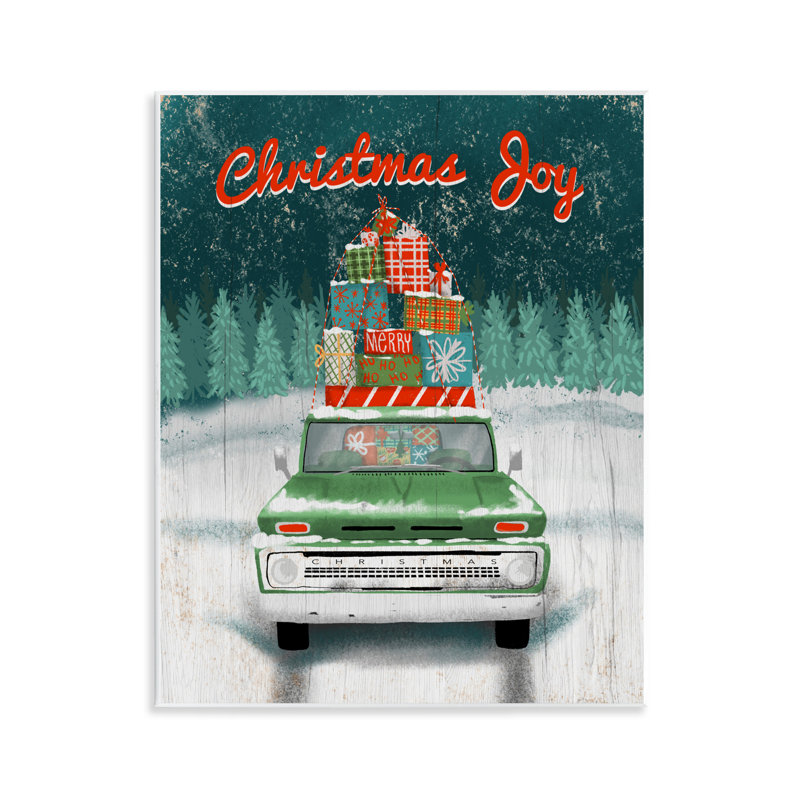 Plaque de Noël «Christmas Joy», par Jilly Jack Designs