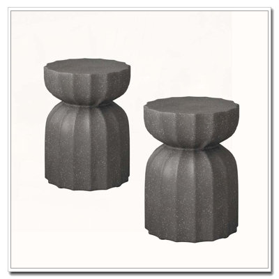Modern Waterproof Coffee and Side Table Set for Indoor Outdoor