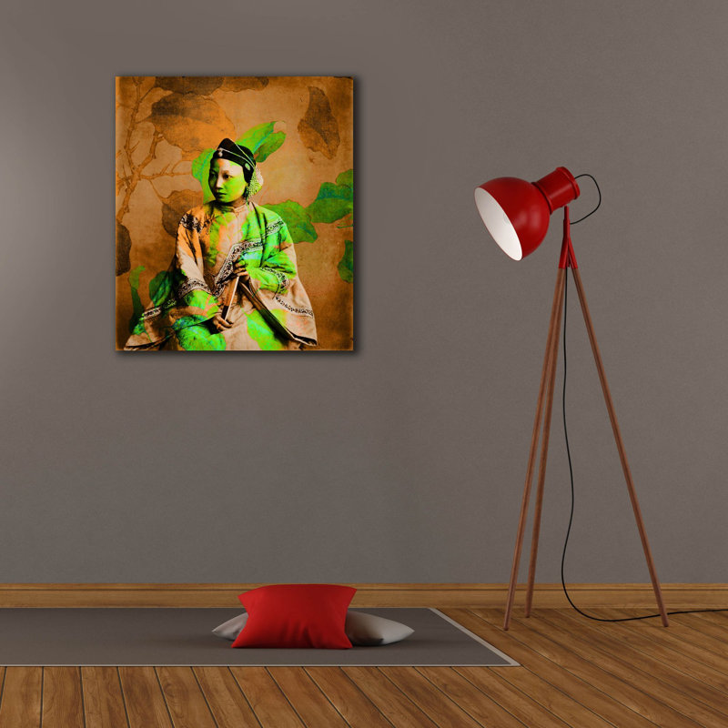 "Leafy histoire" par Elena Ray, art mural sur toile, 26 po x 30 po, H 30 po x l 26 po x P 1,5 po