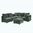 Coburn Chenille Upholstered Sectional Sofa with Movable Ottoman, Storage & USB Ports-600013290