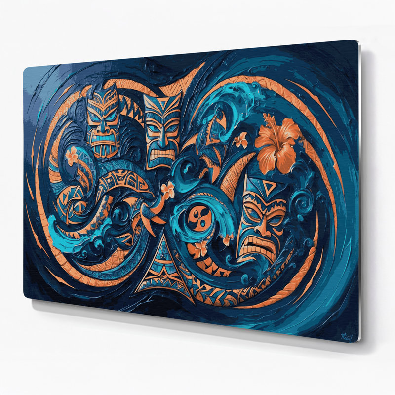 Art mural gris hawaïen, H 11 po x l 14 po