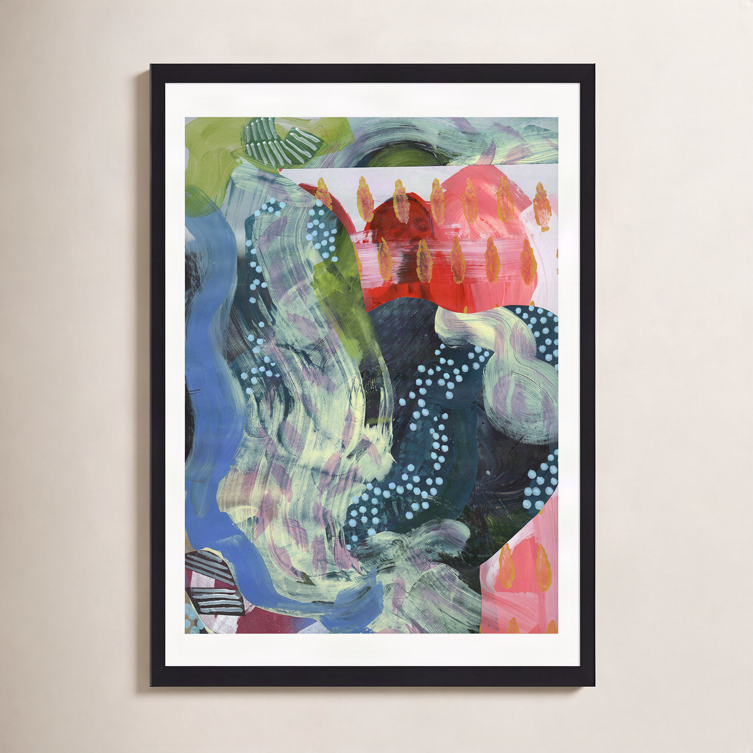 Bosc De Les Fades II Print by K'era Morgan, Black Paper Single Picture Framed, White, 40" H x 30" W