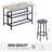 Grondin 47.24" Iron Kitchen Island Set-1016833062