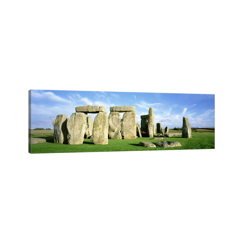 Stonehenge, Wiltshire, England, United Kingdom by Panoramic Images - Wrapped Canvas Panoramic Print