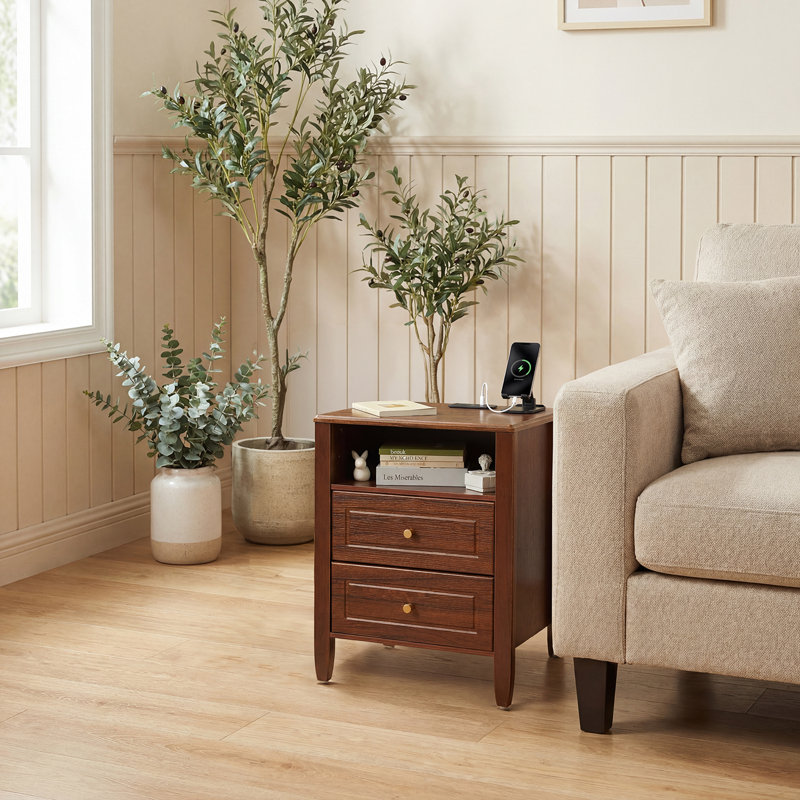 50 cm W Bedside Table