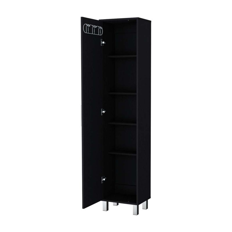 Armoire 1 porte avec 3 porte-balais