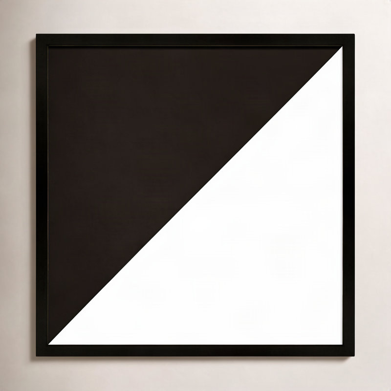 Half Print, 36" H x 36" W, Black Framed